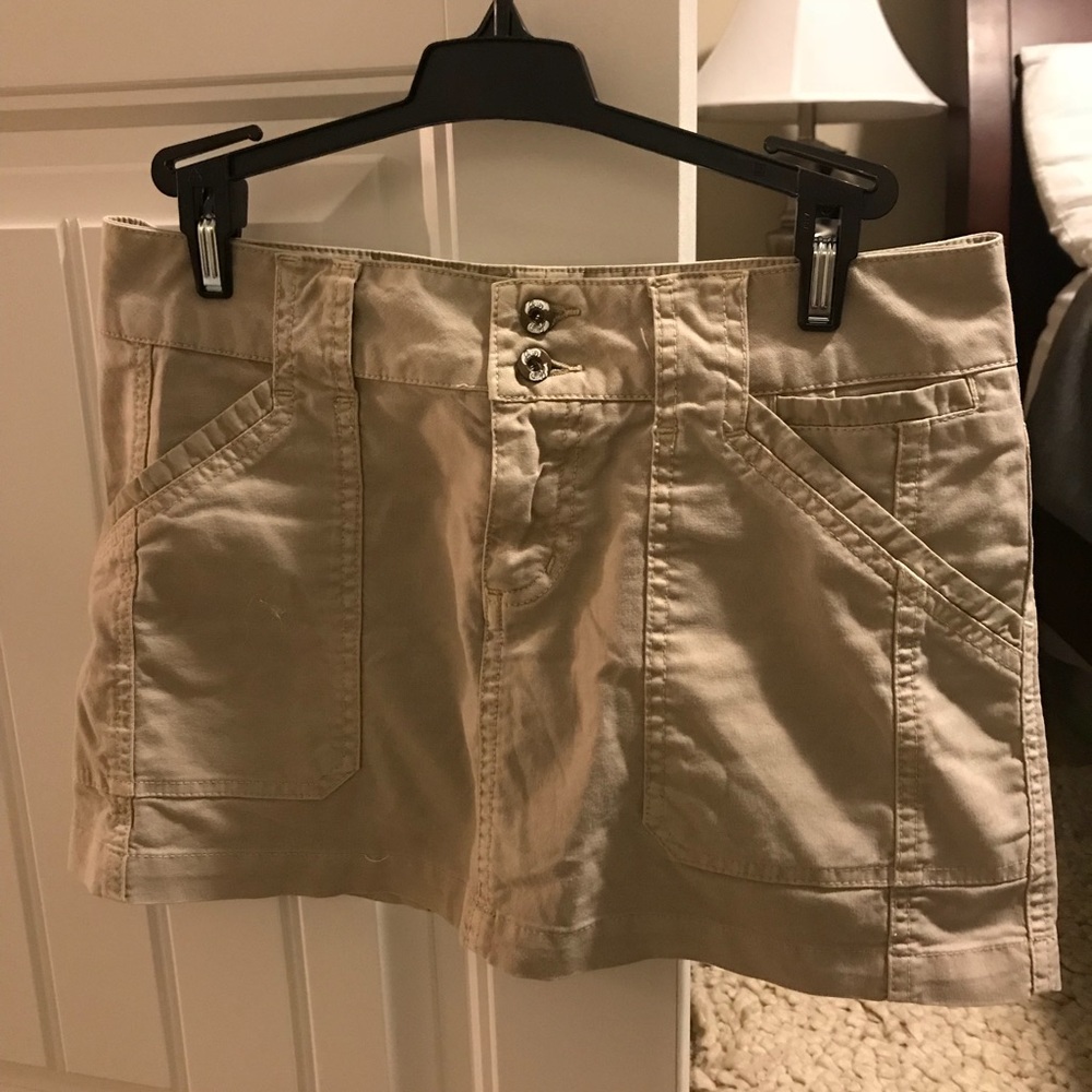 Joie Khaki Mini Short Skirt, Size 2